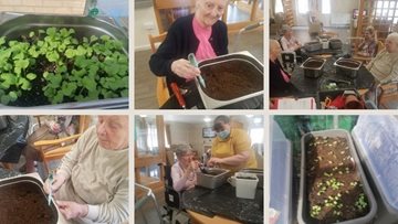 Quayside care home have been busy with some gardening